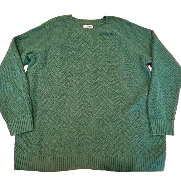 Sonoma Green Crewneck Knit Sweater XXL - Picture 5 of 8
